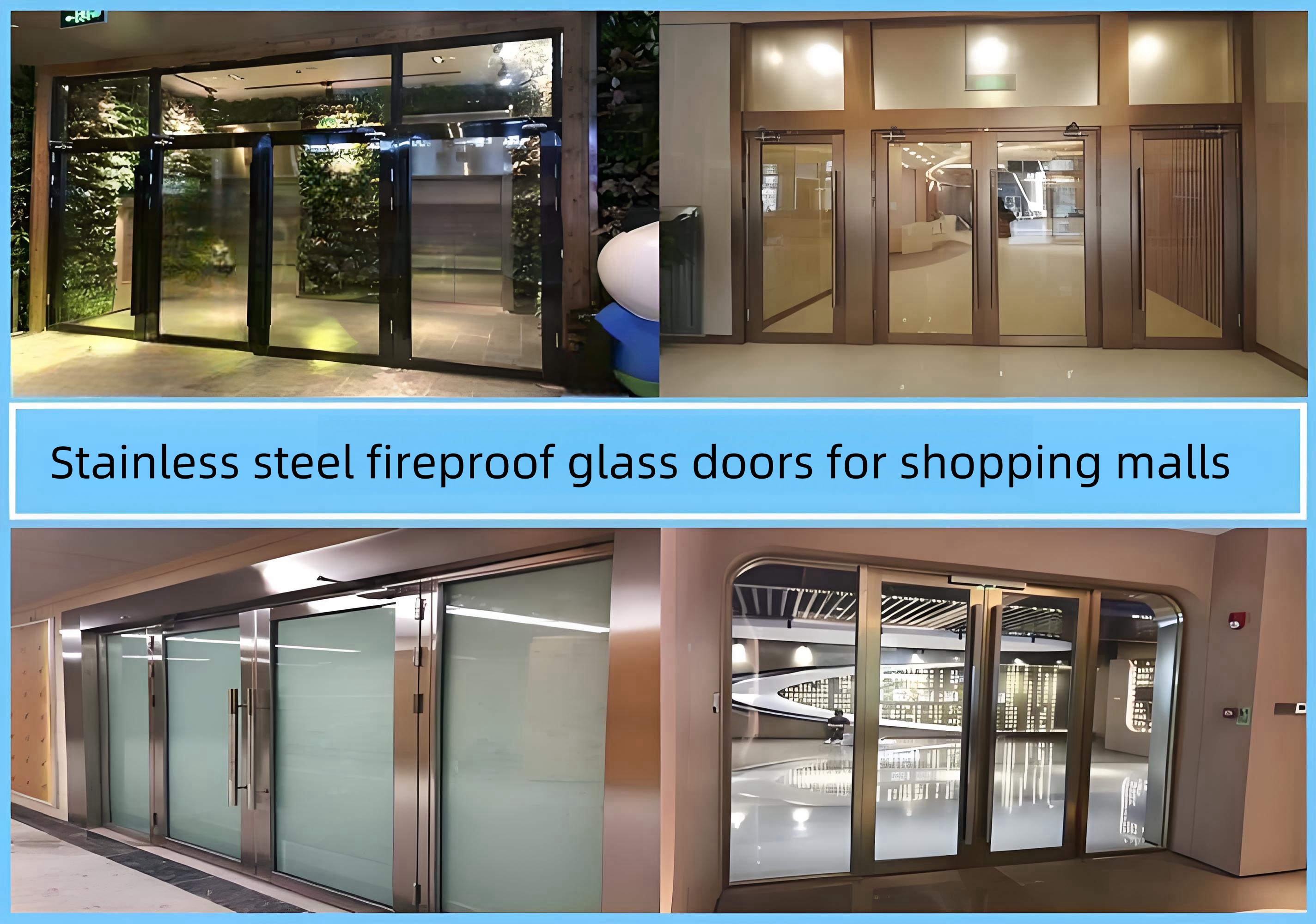 Cửa chống cháy kính inox