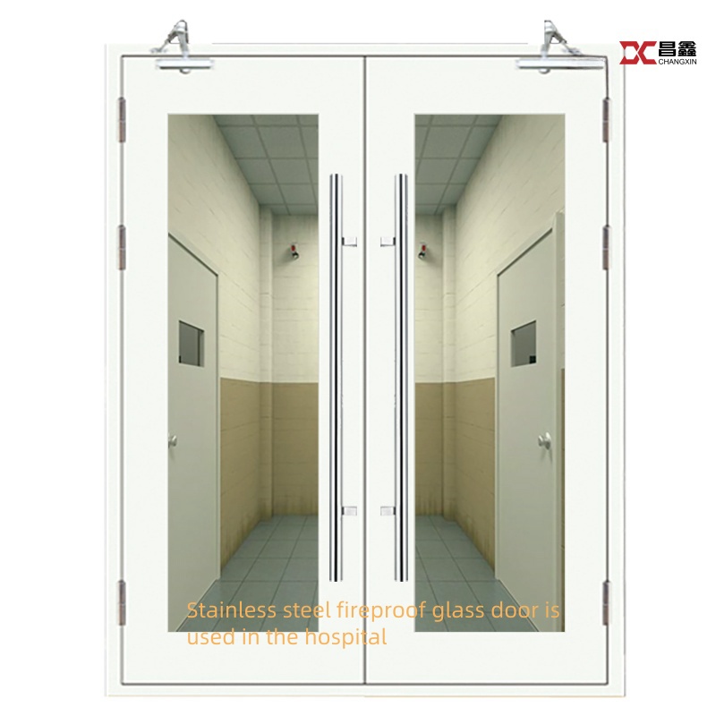 Cửa chống cháy kính inox