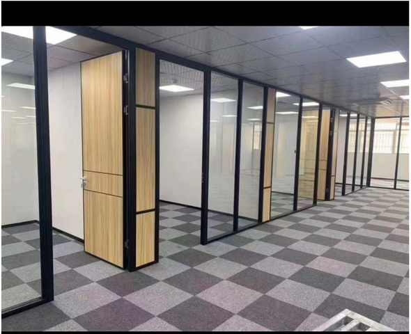 Vách ngăn phòng trong nhà trong suốt chống cháy Bảng cao cấp giúp ngăn cách trong nhà tốt hơn