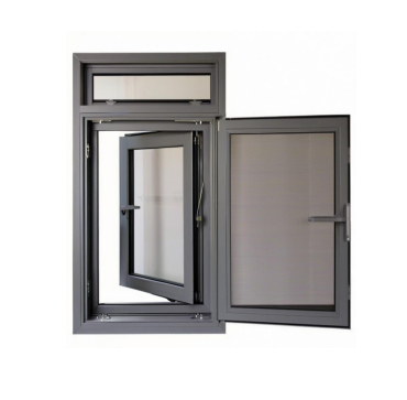 Fireproof Kính trong suốt bằng chứng côn trùng bằng chứng thông gió mở cửa phòng ngủ bằng nhôm hợp kim cửa sổ tích hợp