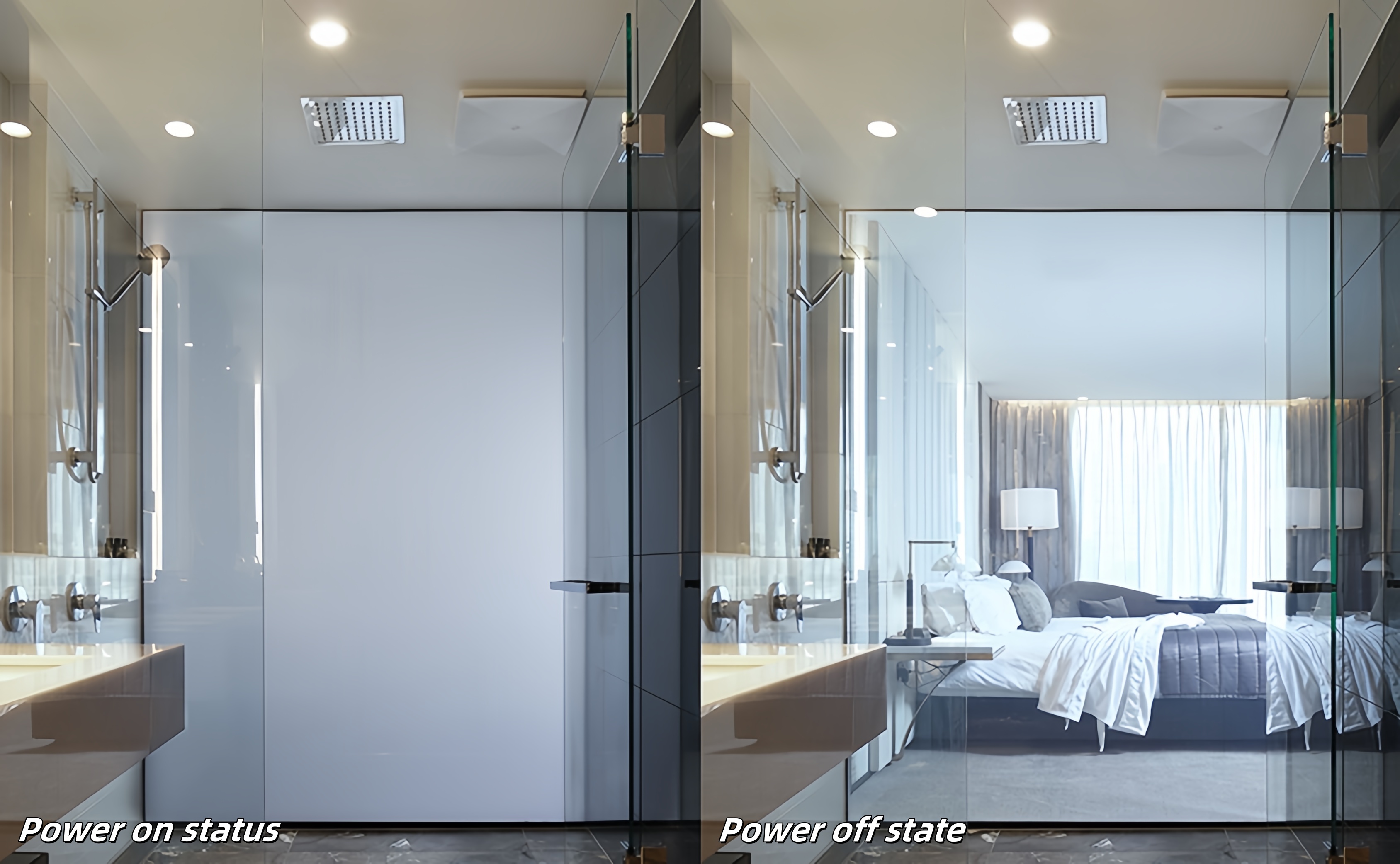 Phim thông minh Phim cửa sổ PDLC để xây dựng Định nghĩa cực kỳ cao