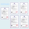 Cửa sổ bằng nhôm cách âm màu xám, cửa sổ kính cường lực trong suốt, cửa sổ thủy tinh máy tính