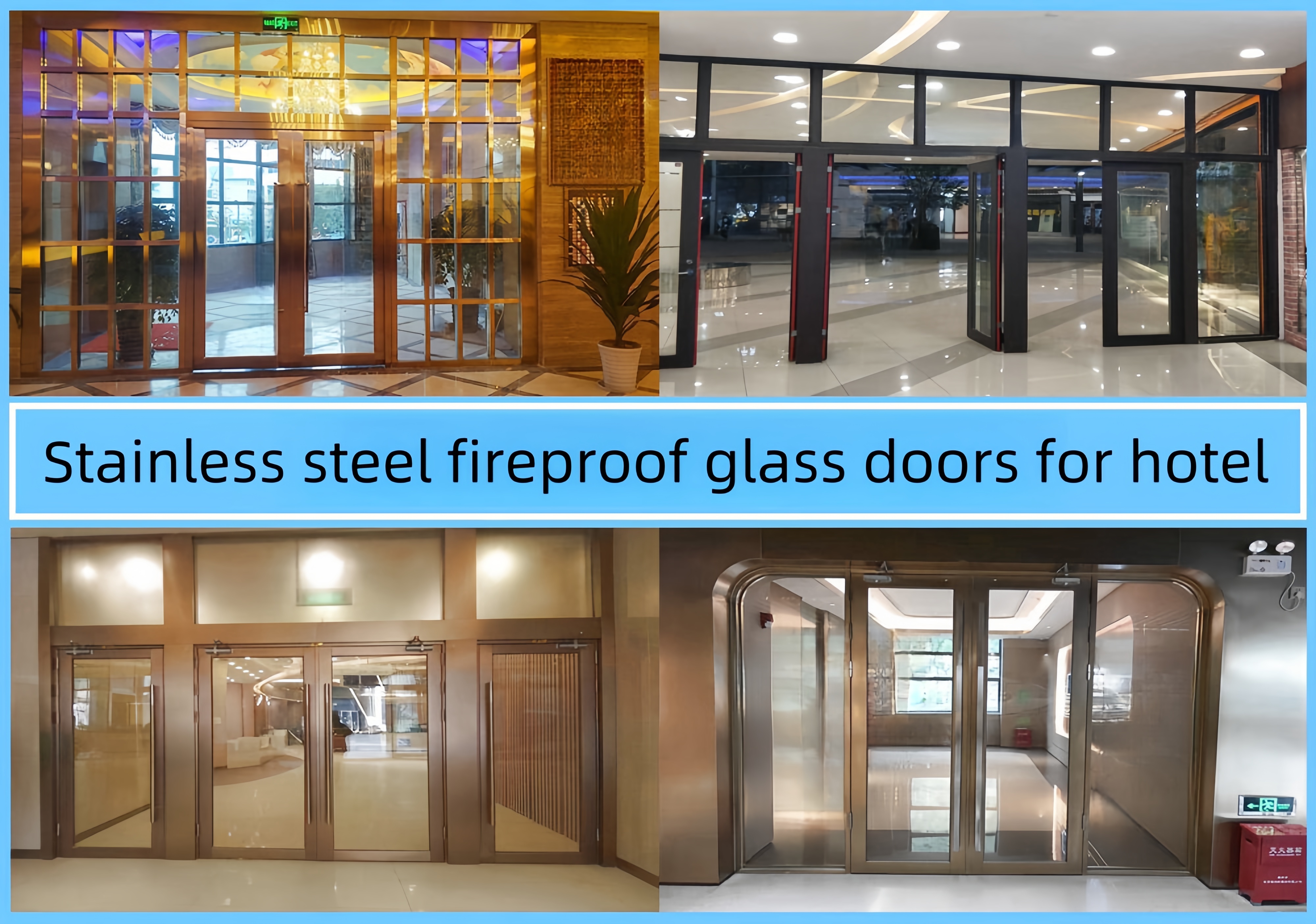 Cửa chống cháy kính inox